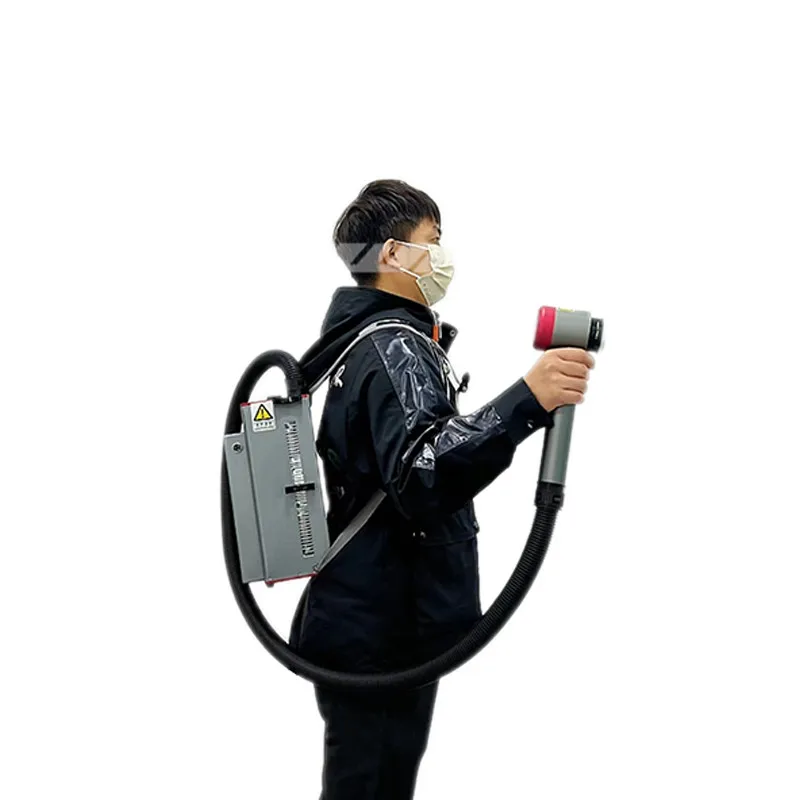 Industrial Laser Cleaning - Backpack Metal Rust Oil Cleaner Fiber