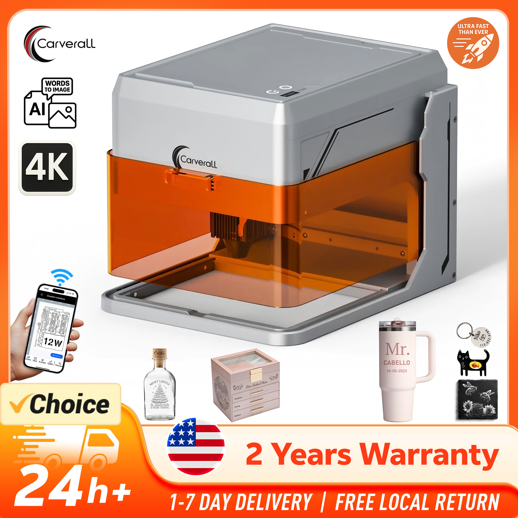 Industrial Laser Technology - Laser Engraver Machine Desktop WiFi USB