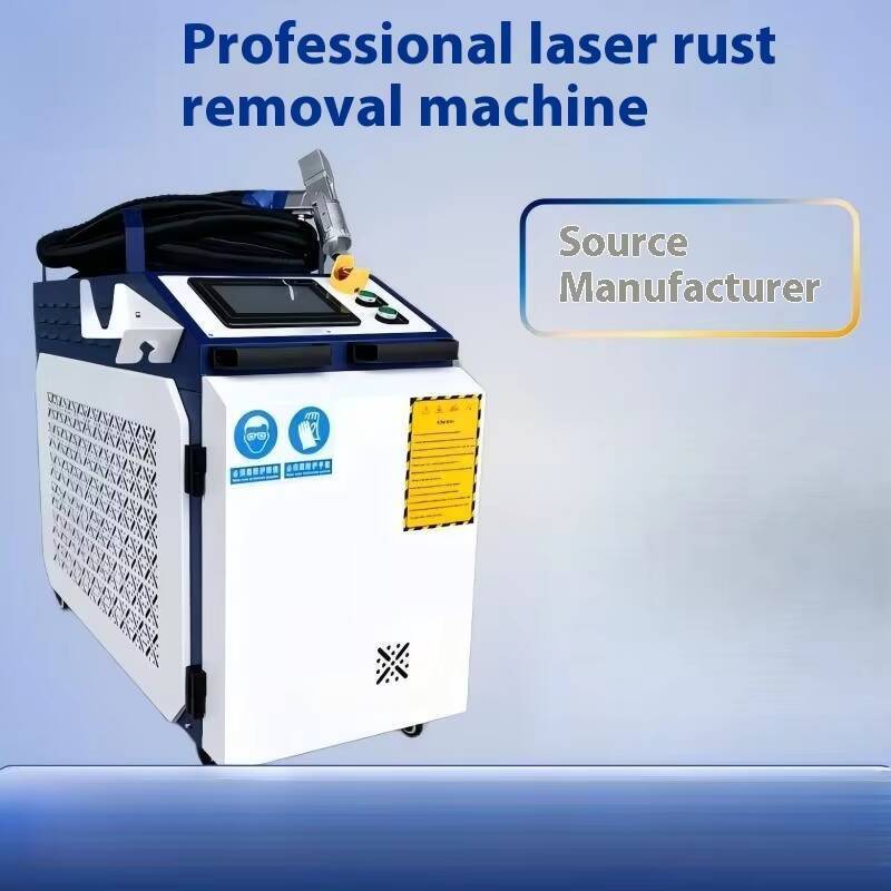 Industrial Laser Rust Removal Machine - Efficient Handheld Metal Reinforcement Mold Surface