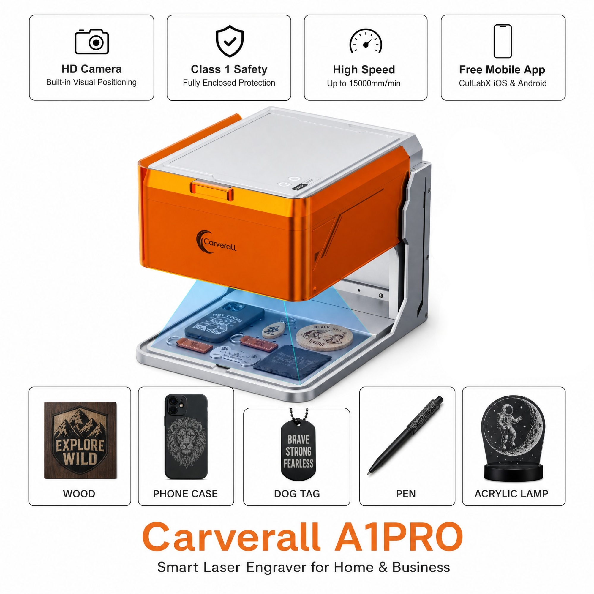 Carverall A1PRO Desktop Laser  - Industrial Laser Technology review and price