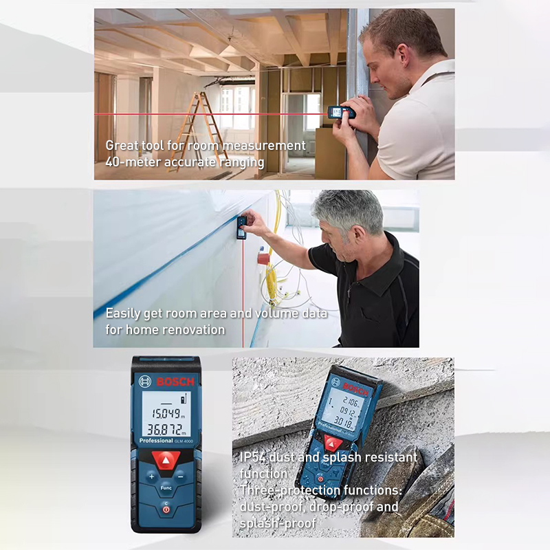 Bosch GLM 4000 Laser RangeFine - Industrial Laser Tape Measure review and price