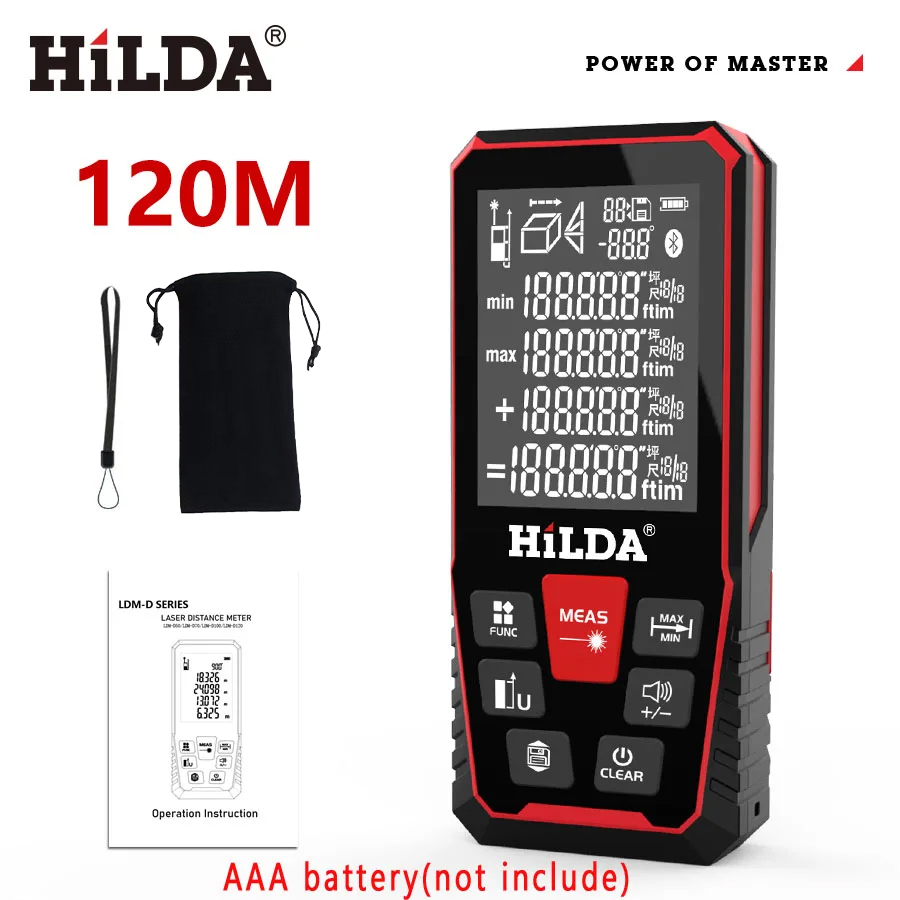 HILDA Laser Distance 50M/100M/ - Industrial Laser Tape Measure review and price