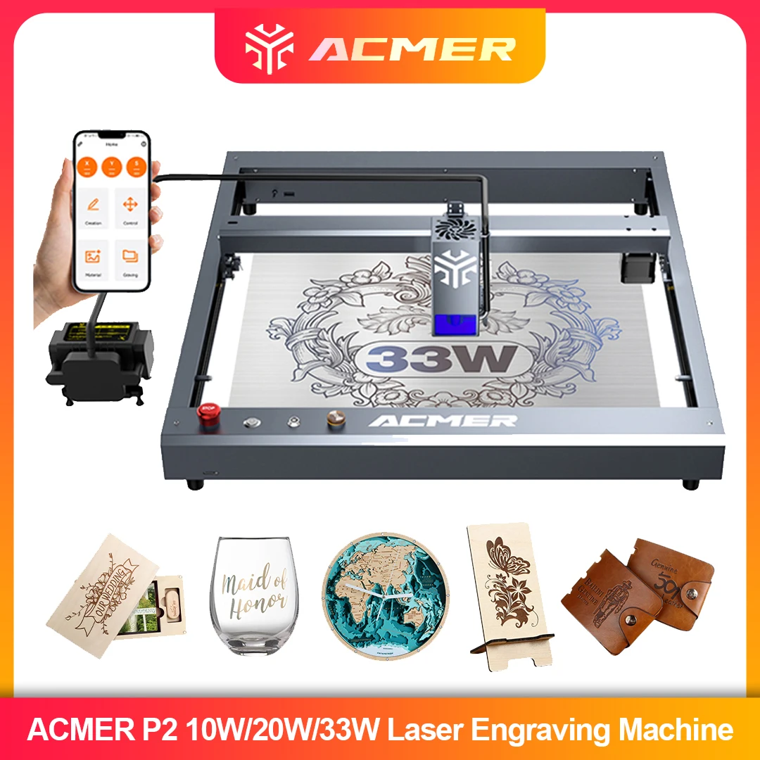 ACMER P2 Laser Engraver 33W 20 - Industrial Laser Technology review and price