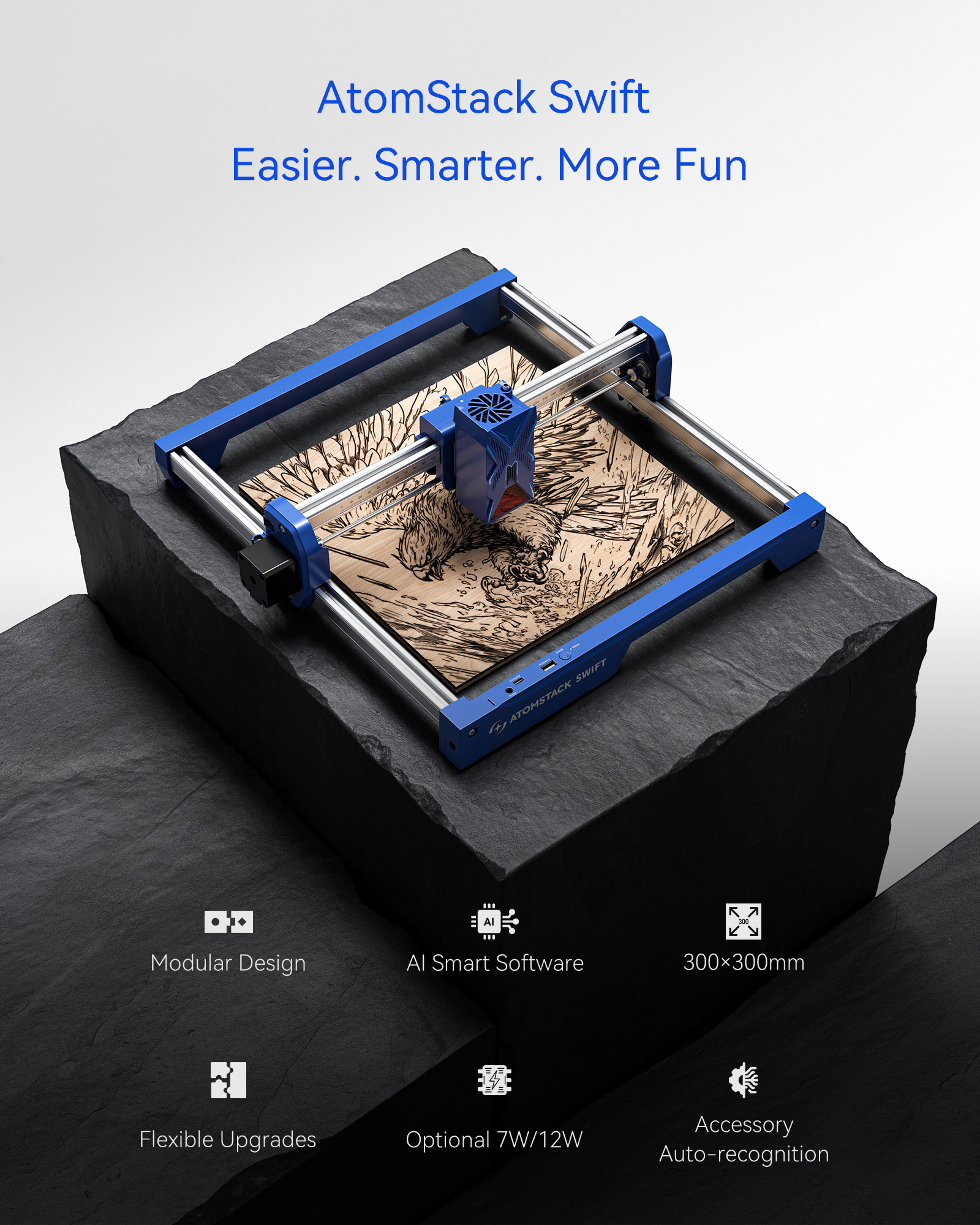 ATOMSTACK Swift 7W Portable La - Industrial Laser Technology review and price