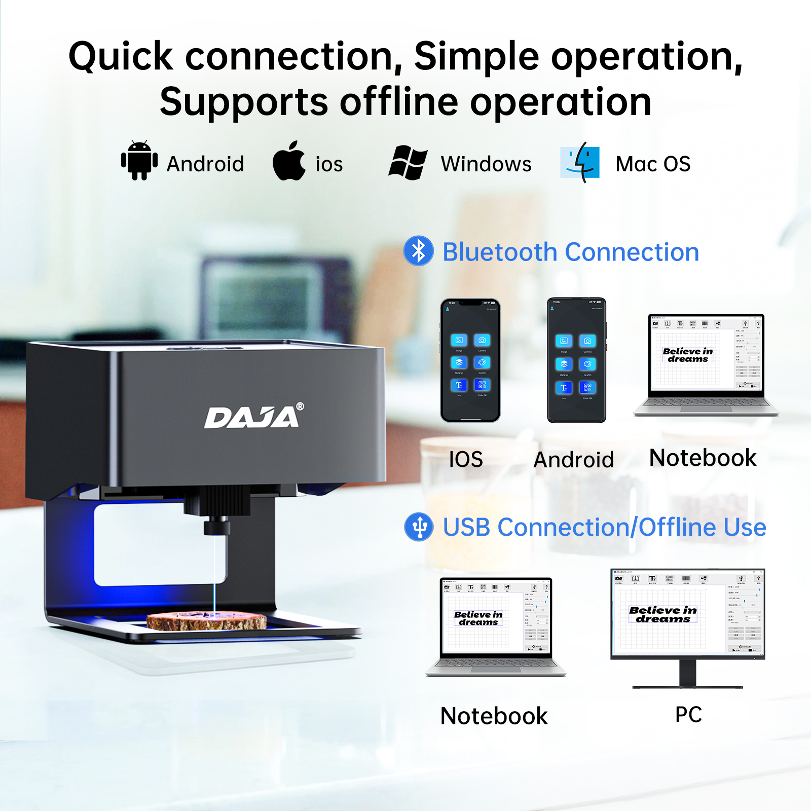 DAJA DJ6 Mini Portable Laser E - Industrial Laser Technology review and price