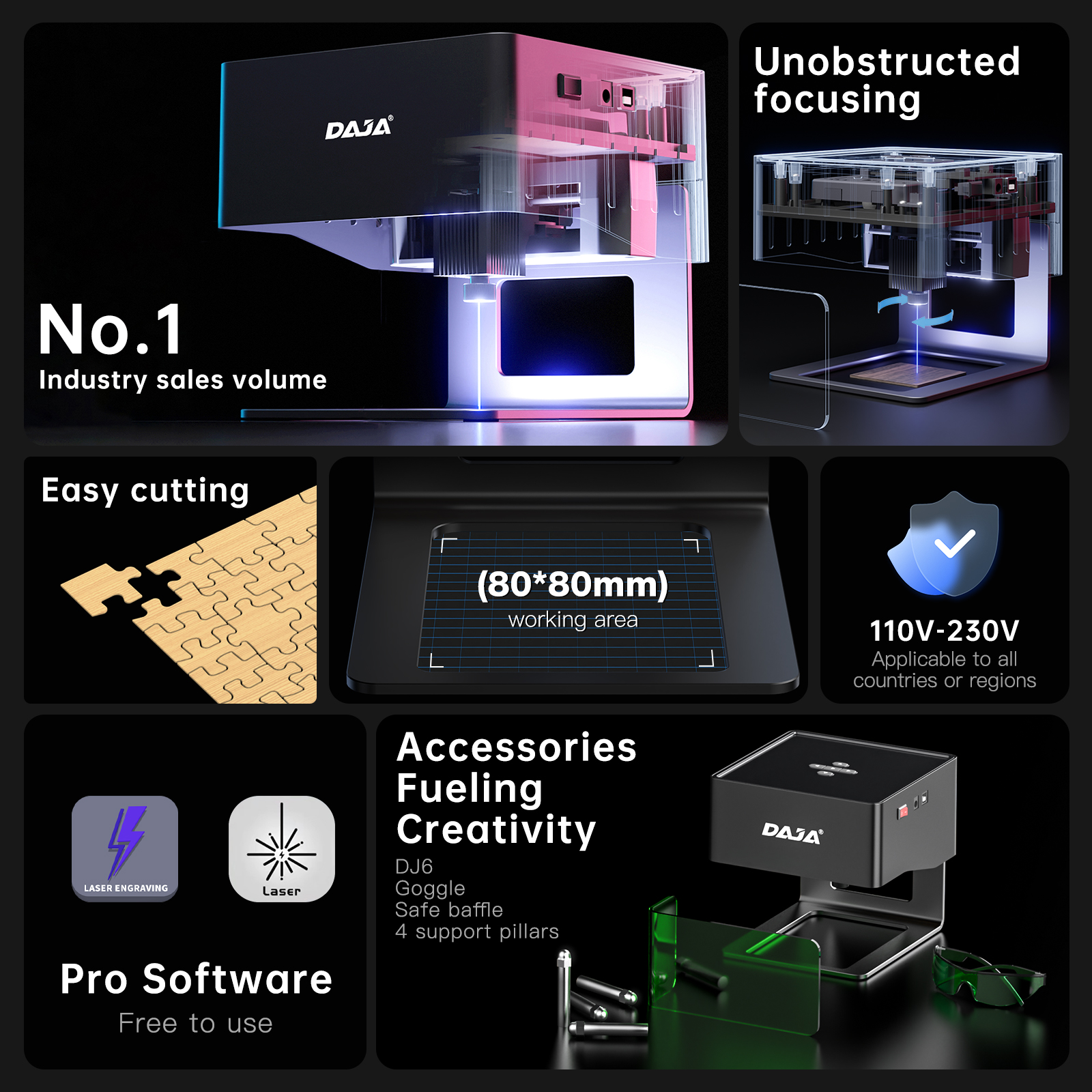 DAJA DJ6 Mini Portable Laser E - Industrial Laser Technology review and price