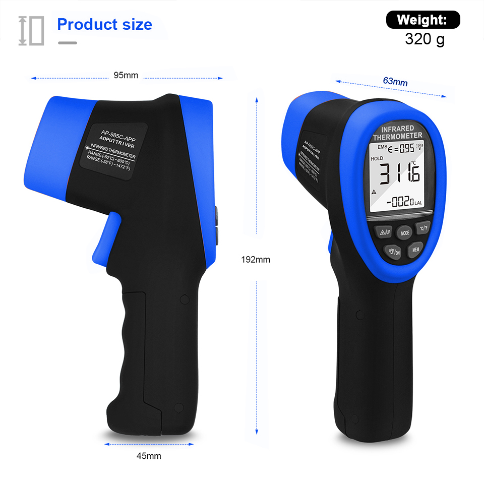 Infrared thermometer,digital l - Industrial Laser Measuring Device review and price